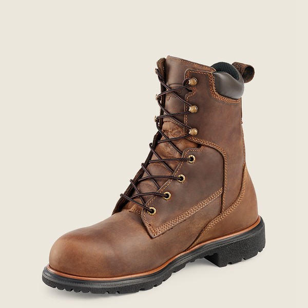 Red Wing Safety Boots Mens Brown - Dynaforce® - 8-inch Toe - 3072615-WF